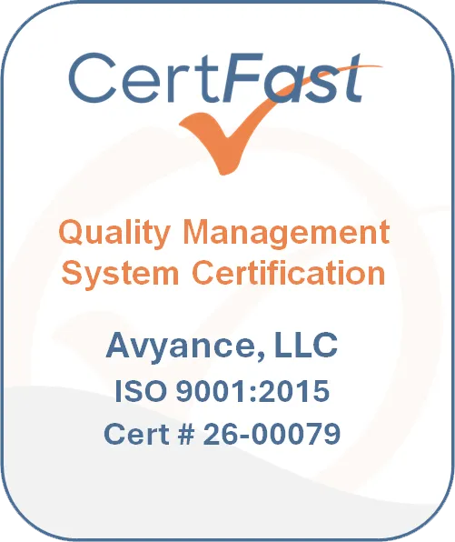 CertFast ISO 9001:2015 certification badge