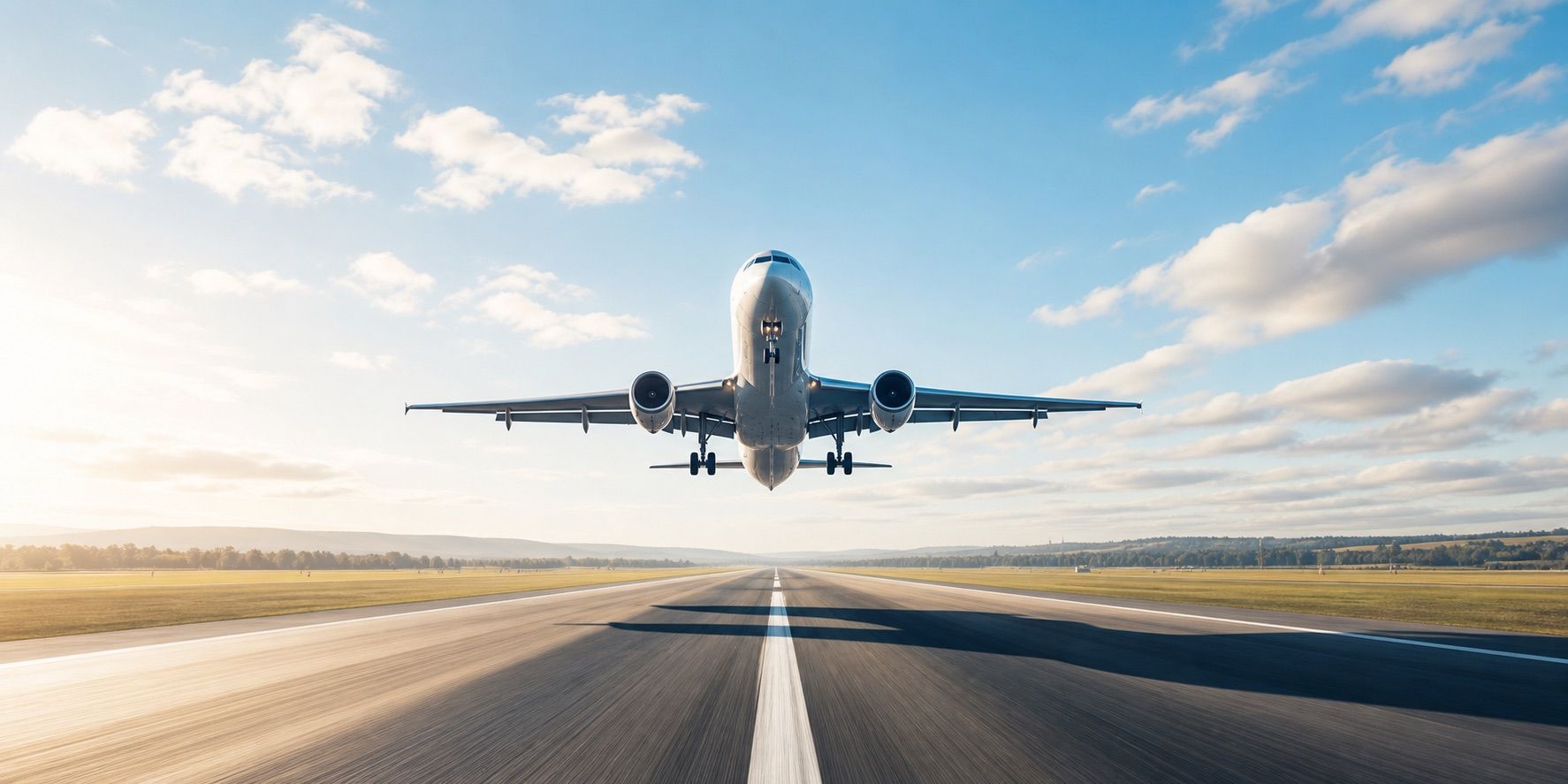 Aircraft taking off